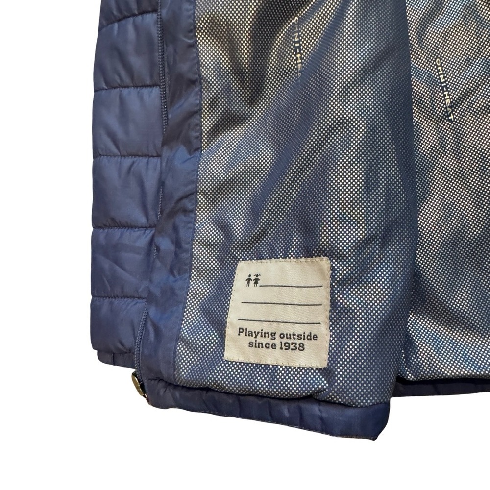 Columbia Boys Blue Omni-Heat Hooded Puffer Jacket Quilted Coat Size L 14/16 - Picture 10 of 12
